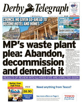 Cover of Derby Telegraph