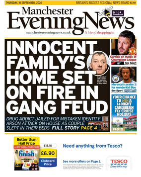 Cover of Manchester Evening News