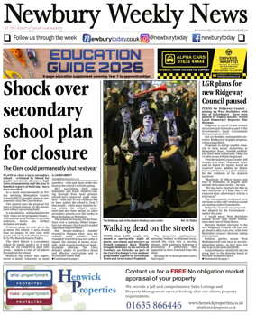 Cover of Newbury Weekly News