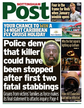 Cover of Nottingham Post