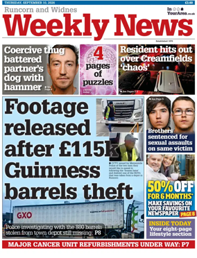 Cover of Runcorn & Widnes Weekly News