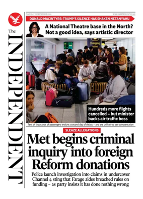 Cover of The Independent