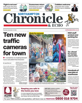 Cover of The Northampton Chronicle and Echo