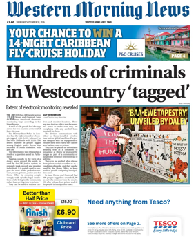 Cover of Western Morning News