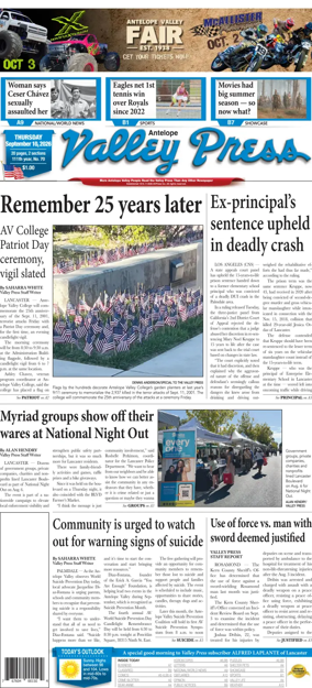 Cover of Antelope Valley Press