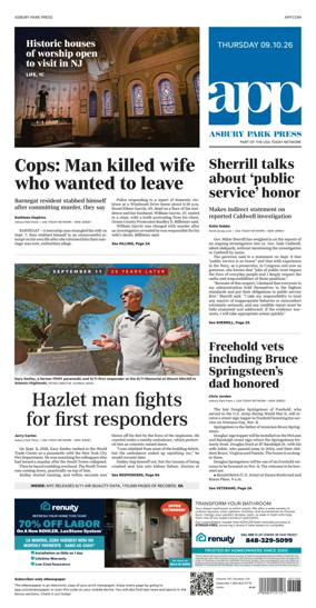 Cover of Asbury Park Press