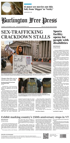 Cover of Burlington Free Press