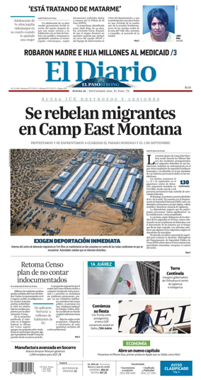 Cover of El Diario de El Paso
