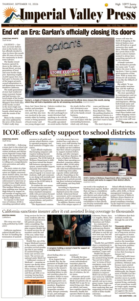 Cover of Imperial Valley Press