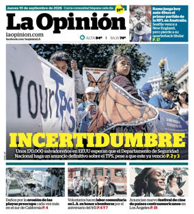 Cover of La Opinion