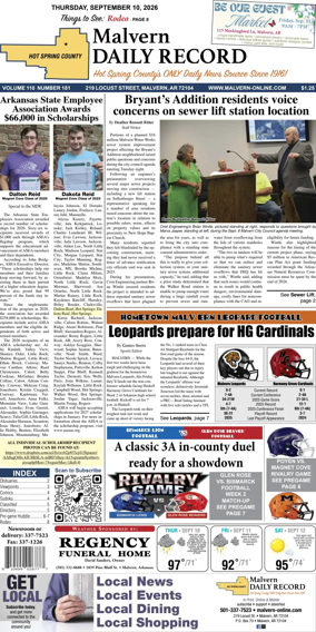 Cover of Malvern Daily Record