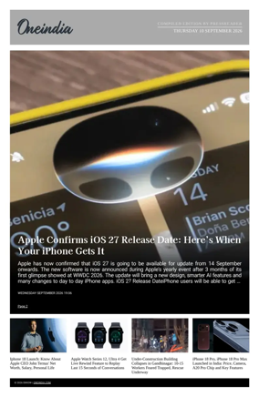 Cover of OneIndia