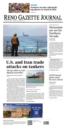 Cover of Reno Gazette Journal