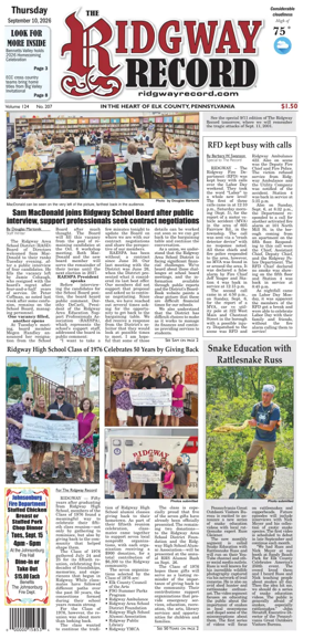 Cover of Ridgway Record