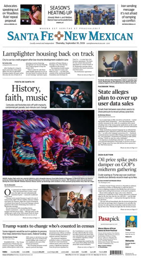 Cover of Santa Fe New Mexican