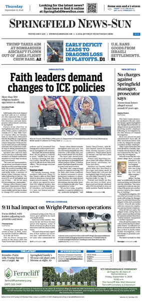 Cover of Springfield News-Sun