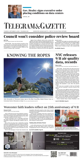 Cover of Telegram & Gazette