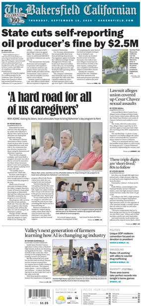 Cover of The Bakersfield Californian