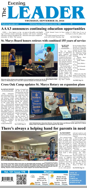 Cover of The Evening Leader