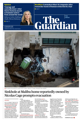 Cover of The Guardian (USA)