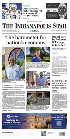 Cover of The Indianapolis Star