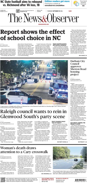 Cover of The News & Observer