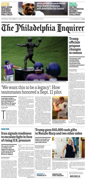 Cover of The Philadelphia Inquirer
