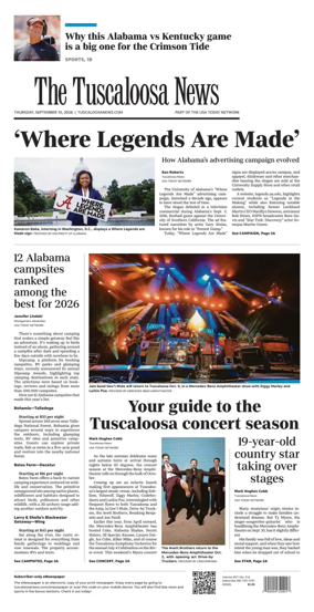 Cover of The Tuscaloosa News