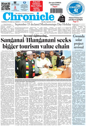 Cover of Chronicle (Zimbabwe)