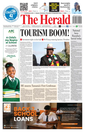 Cover of The Herald (Zimbabwe)
