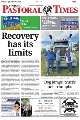 Cover of Deniliquin Pastoral Times