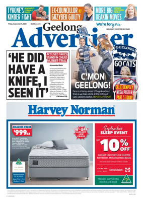 Cover of Geelong Advertiser