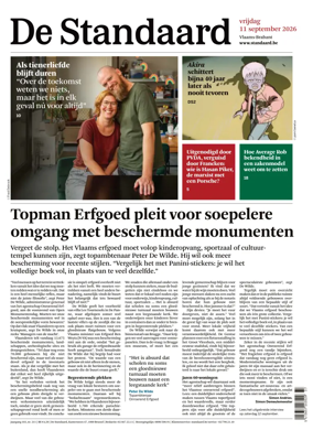 Cover of De Standaard