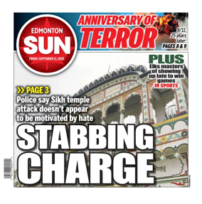 Cover of Edmonton Sun
