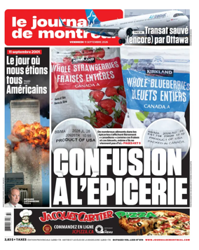 Cover of Le Journal de Montreal