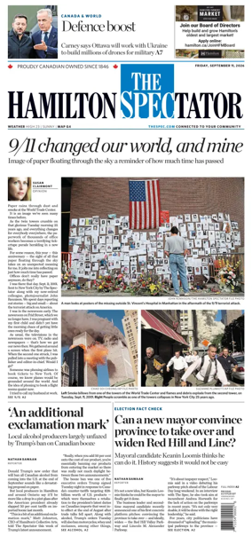 Cover of The Hamilton Spectator