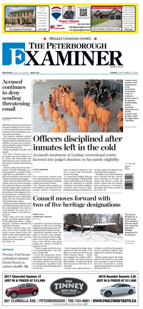 Cover of The Peterborough Examiner