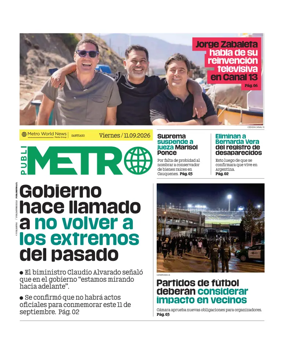 Cover of Publimetro Chile