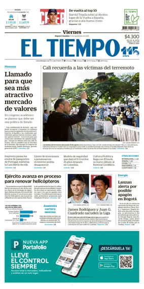 Cover of El Tiempo (Bogota)