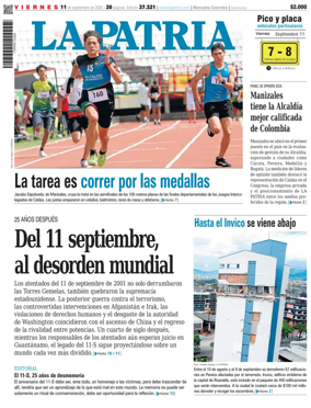 Cover of La Patria (Colombia)