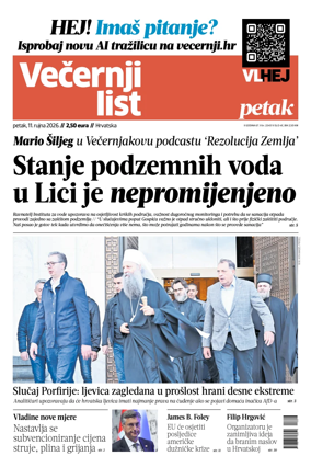 Cover of Vecernji list - Hrvatska