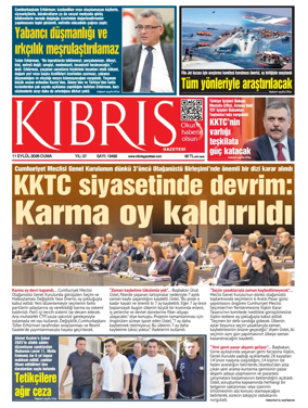 Cover of Kibris Gazetesi