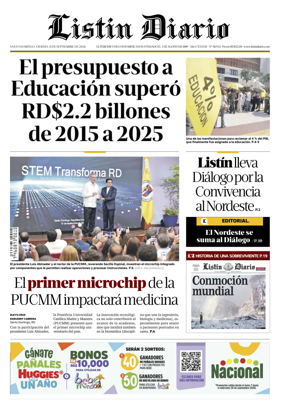 Cover of Listin Diario