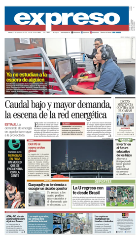 Cover of Diario Expreso