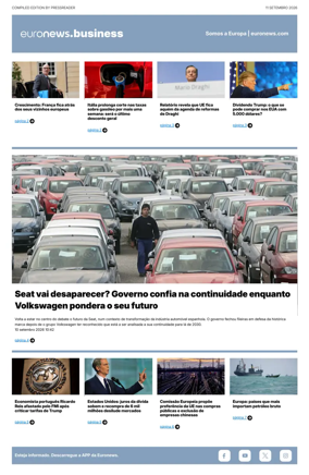 Cover of Euronews Business (Portuguese)