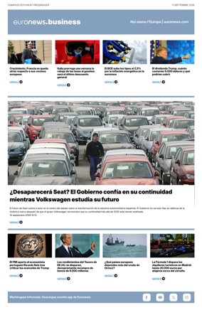Cover of Euronews Business (Spanish) Compiled Edition