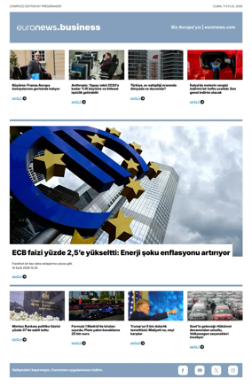 Cover of Euronews Business (Turkish) Compiled Editions