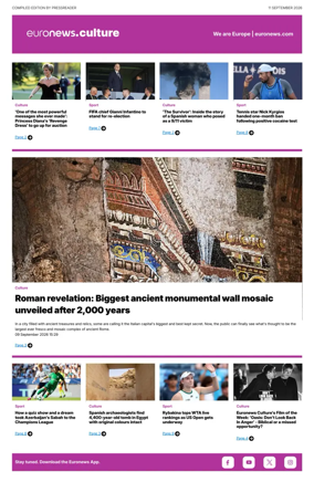 Cover of Euronews Culture and Sport Compiled Edition