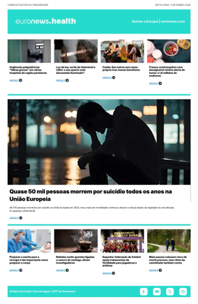 Cover of Euronews Health (Portuguese)