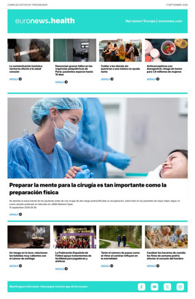 Cover of Euronews Health (Spanish) Compiled Edition